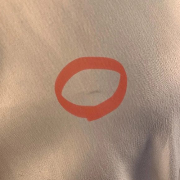 3.1 Phillip Lim Blouse Long Sleeve Empire Waist Satin‎ White Size 4 *Stained - Picture 11 of 12